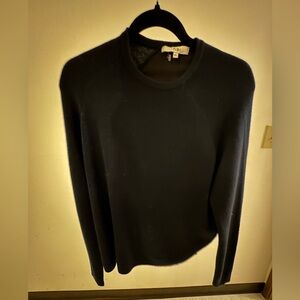 Tibi Navy Crew Neck Top